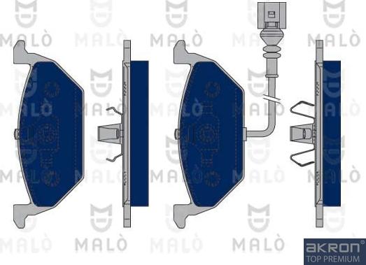 AKRON-MALÒ 1050103 - Kit de plaquettes de frein, frein à disque cwaw.fr