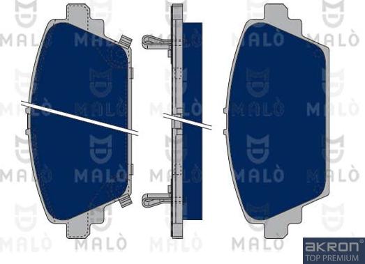 AKRON-MALÒ 1050119 - Kit de plaquettes de frein, frein à disque cwaw.fr