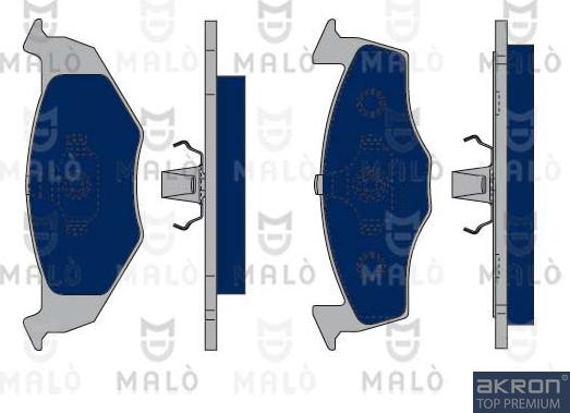 AKRON-MALÒ 1050115 - Kit de plaquettes de frein, frein à disque cwaw.fr