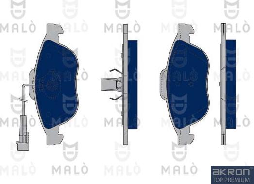 AKRON-MALÒ 1050139 - Kit de plaquettes de frein, frein à disque cwaw.fr