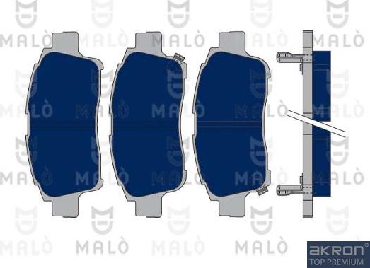 AKRON-MALÒ 1050130 - Kit de plaquettes de frein, frein à disque cwaw.fr