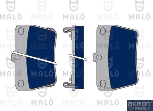 AKRON-MALÒ 1050170 - Kit de plaquettes de frein, frein à disque cwaw.fr