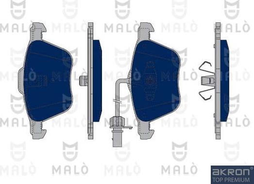 AKRON-MALÒ 1050345 - Kit de plaquettes de frein, frein à disque cwaw.fr