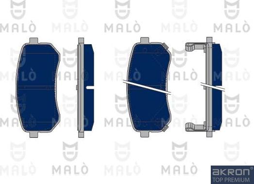 AKRON-MALÒ 1050355 - Kit de plaquettes de frein, frein à disque cwaw.fr