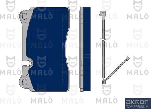 AKRON-MALÒ 1050369 - Kit de plaquettes de frein, frein à disque cwaw.fr