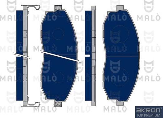 AKRON-MALÒ 1050364 - Kit de plaquettes de frein, frein à disque cwaw.fr