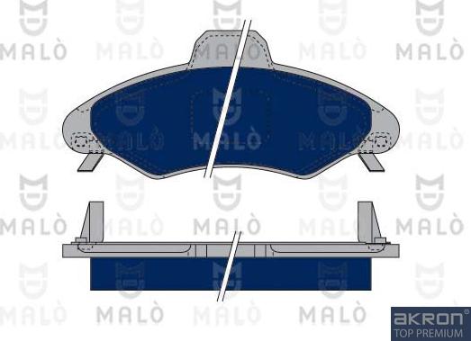 AKRON-MALÒ 1050360 - Kit de plaquettes de frein, frein à disque cwaw.fr