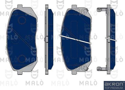 AKRON-MALÒ 1050306 - Kit de plaquettes de frein, frein à disque cwaw.fr