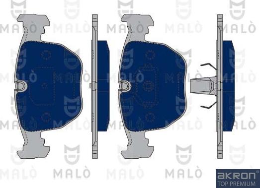 AKRON-MALÒ 1050300 - Kit de plaquettes de frein, frein à disque cwaw.fr