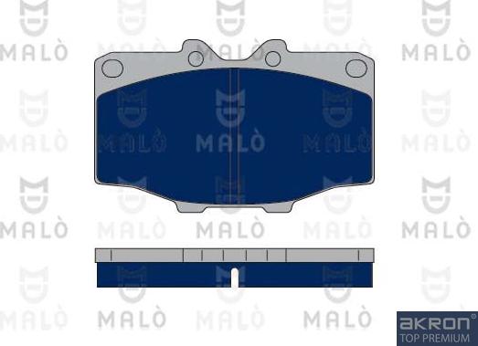 AKRON-MALÒ 1050307 - Kit de plaquettes de frein, frein à disque cwaw.fr