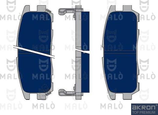 AKRON-MALÒ 1050314 - Kit de plaquettes de frein, frein à disque cwaw.fr