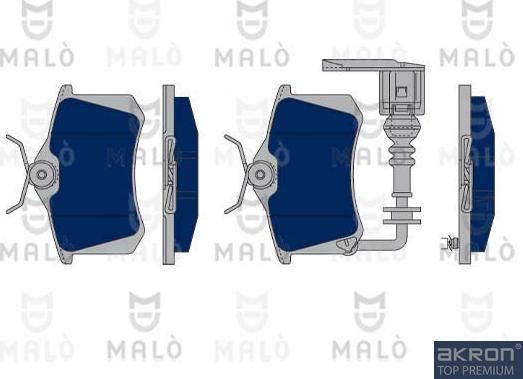 AKRON-MALÒ 1050310 - Kit de plaquettes de frein, frein à disque cwaw.fr