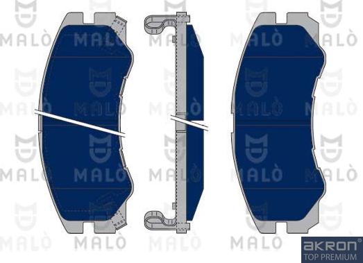 AKRON-MALÒ 1050313 - Kit de plaquettes de frein, frein à disque cwaw.fr
