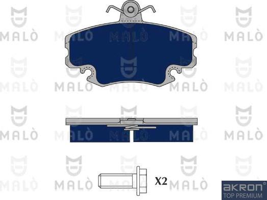 AKRON-MALÒ 1050381 - Kit de plaquettes de frein, frein à disque cwaw.fr