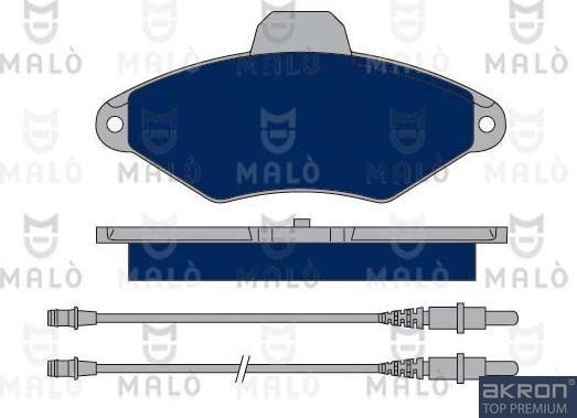 AKRON-MALÒ 1050382 - Kit de plaquettes de frein, frein à disque cwaw.fr