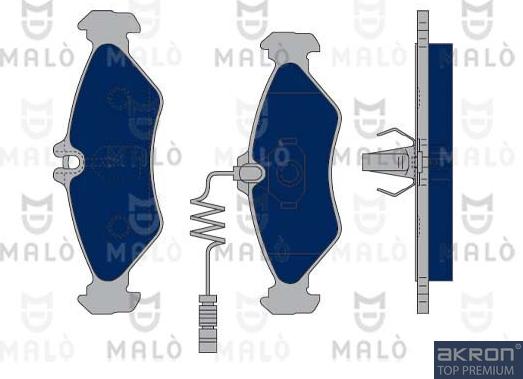 AKRON-MALÒ 1050387 - Kit de plaquettes de frein, frein à disque cwaw.fr