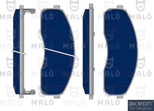 AKRON-MALÒ 1050375 - Kit de plaquettes de frein, frein à disque cwaw.fr