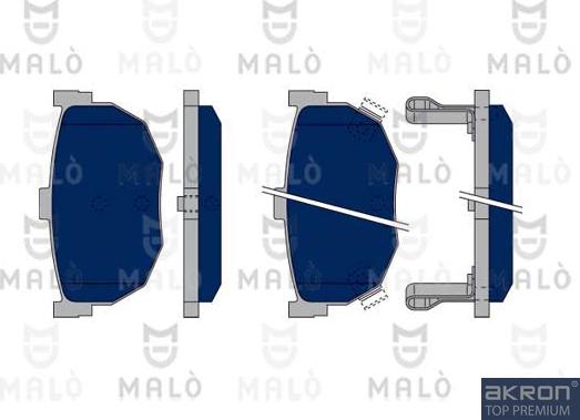 AKRON-MALÒ 1050370 - Kit de plaquettes de frein, frein à disque cwaw.fr