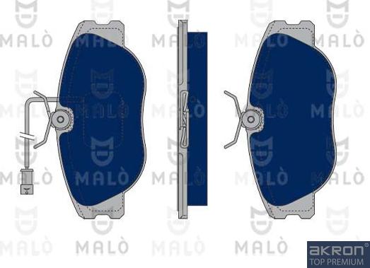 AKRON-MALÒ 1050299 - Kit de plaquettes de frein, frein à disque cwaw.fr