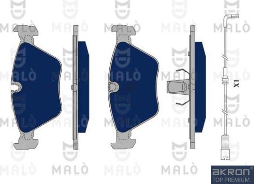 AKRON-MALÒ 1050291 - Kit de plaquettes de frein, frein à disque cwaw.fr