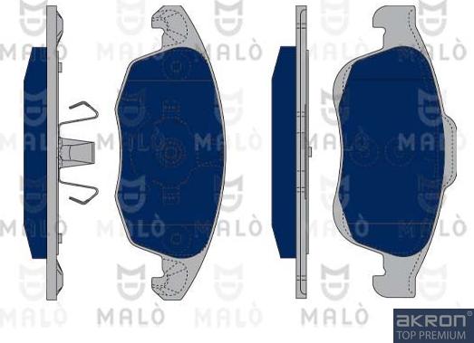 AKRON-MALÒ 1050254 - Kit de plaquettes de frein, frein à disque cwaw.fr