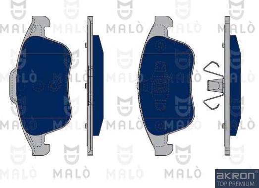 AKRON-MALÒ 1050266 - Kit de plaquettes de frein, frein à disque cwaw.fr