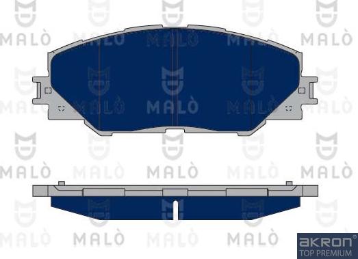 AKRON-MALÒ 1050214 - Kit de plaquettes de frein, frein à disque cwaw.fr