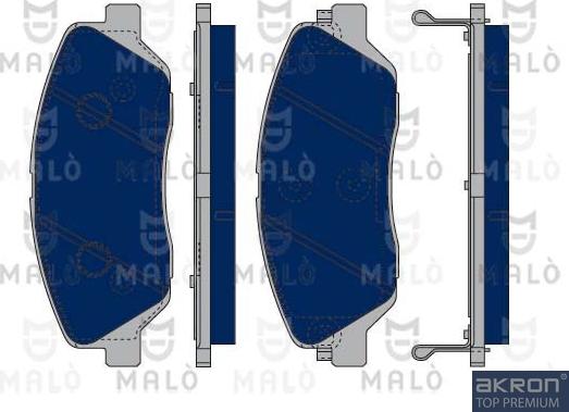 AKRON-MALÒ 1050212 - Kit de plaquettes de frein, frein à disque cwaw.fr