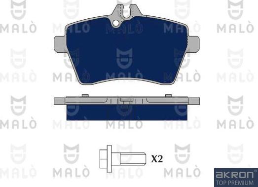 AKRON-MALÒ 1050217 - Kit de plaquettes de frein, frein à disque cwaw.fr