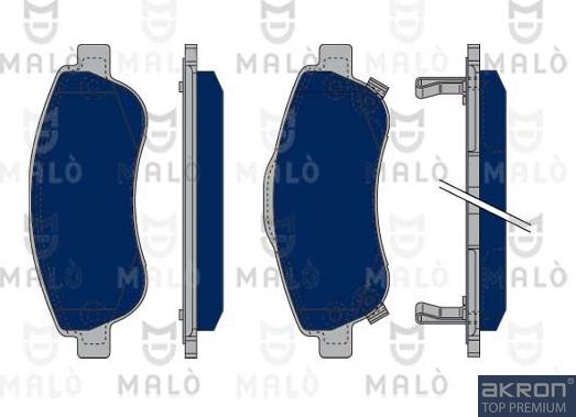 AKRON-MALÒ 1050236 - Kit de plaquettes de frein, frein à disque cwaw.fr