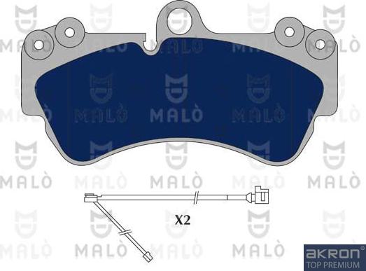 AKRON-MALÒ 1050780 - Kit de plaquettes de frein, frein à disque cwaw.fr