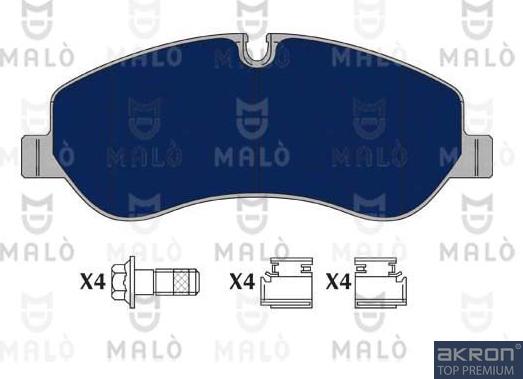 AKRON-MALÒ 1051161 - Kit de plaquettes de frein, frein à disque cwaw.fr