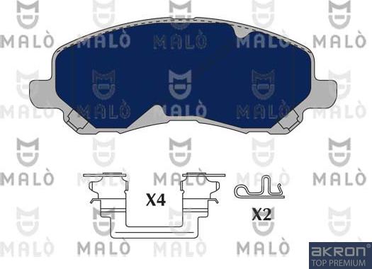 AKRON-MALÒ 1051119 - Kit de plaquettes de frein, frein à disque cwaw.fr