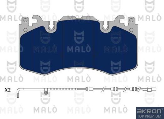 AKRON-MALÒ 1051117 - Kit de plaquettes de frein, frein à disque cwaw.fr