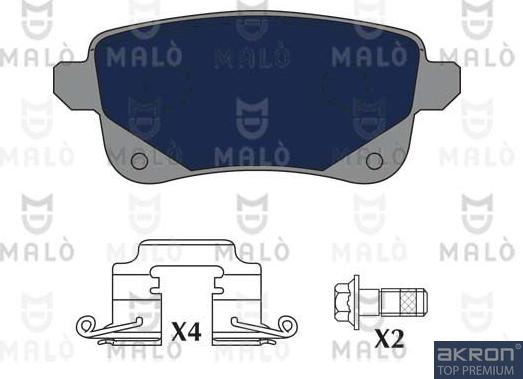 AKRON-MALÒ 1051177 - Kit de plaquettes de frein, frein à disque cwaw.fr