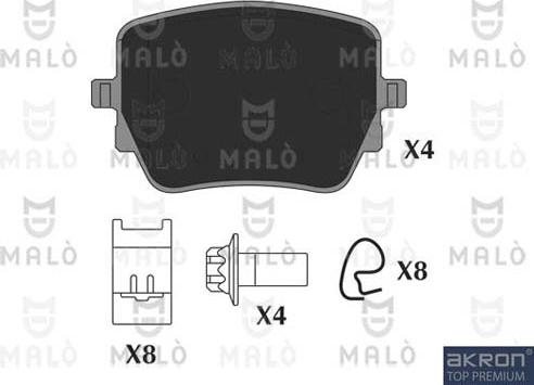 AKRON-MALÒ 1051353 - Kit de plaquettes de frein, frein à disque cwaw.fr