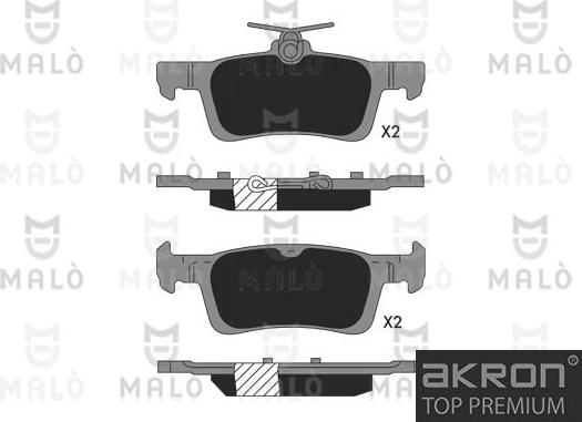 AKRON-MALÒ 1051366 - Kit de plaquettes de frein, frein à disque cwaw.fr