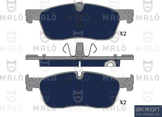 AKRON-MALÒ 1051300 - Kit de plaquettes de frein, frein à disque cwaw.fr