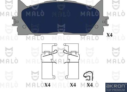 AKRON-MALÒ 1051331 - Kit de plaquettes de frein, frein à disque cwaw.fr