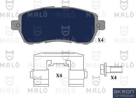 AKRON-MALÒ 1051333 - Kit de plaquettes de frein, frein à disque cwaw.fr