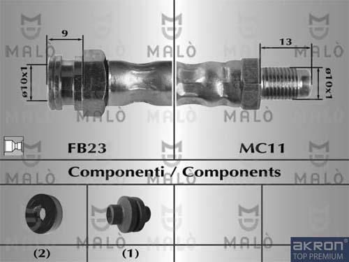 AKRON-MALÒ 8917 - Flexible de frein cwaw.fr