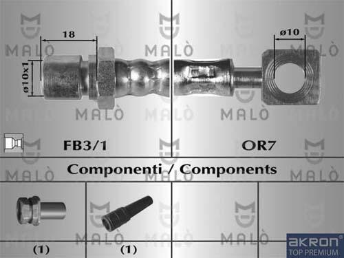 AKRON-MALÒ 8619 - Flexible de frein cwaw.fr