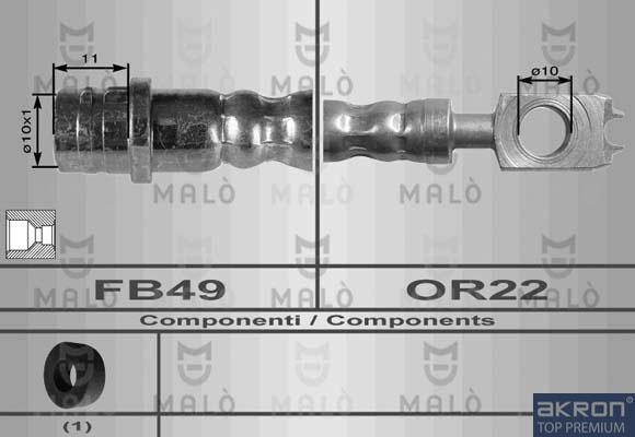 AKRON-MALÒ 8616 - Flexible de frein cwaw.fr