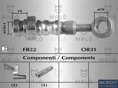 AKRON-MALÒ 80497 - Flexible de frein cwaw.fr