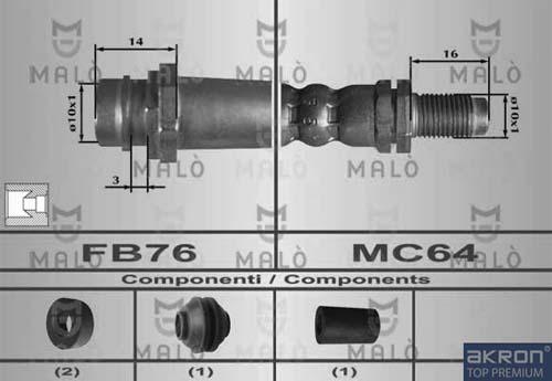 AKRON-MALÒ 80450 - Flexible de frein cwaw.fr