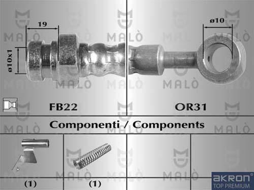 AKRON-MALÒ 80496 - Flexible de frein cwaw.fr