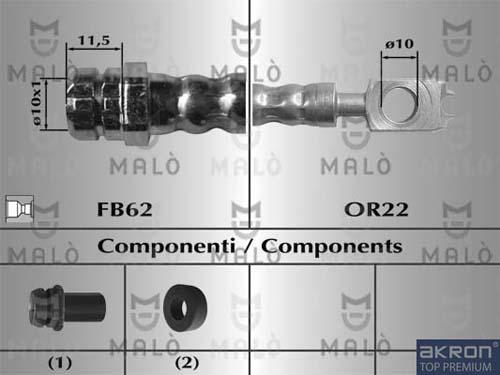 AKRON-MALÒ 80008 - Flexible de frein cwaw.fr