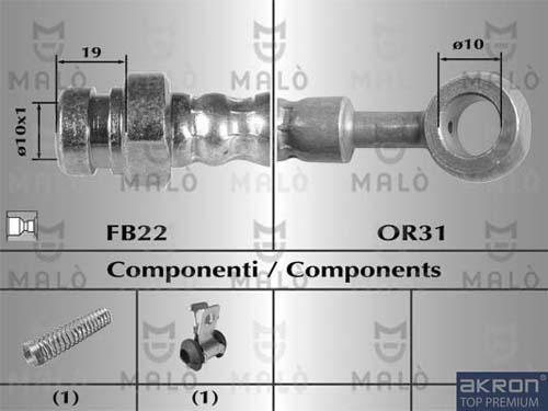 AKRON-MALÒ 80027 - Flexible de frein cwaw.fr