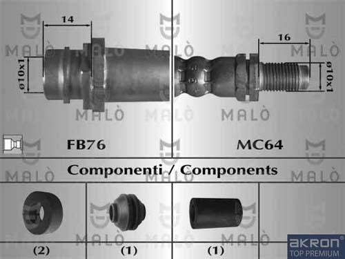 AKRON-MALÒ 80899 - Flexible de frein cwaw.fr