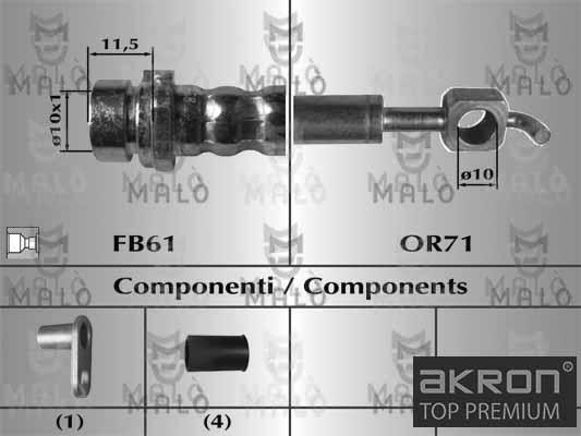 AKRON-MALÒ 81107 - Flexible de frein cwaw.fr